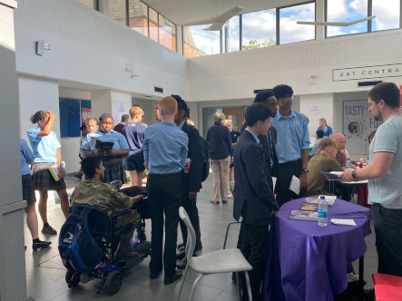 Students mix with employers at careers convention