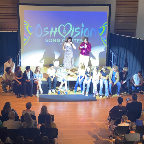 The whole cast of OSHVision 2025 during the opening ceremony