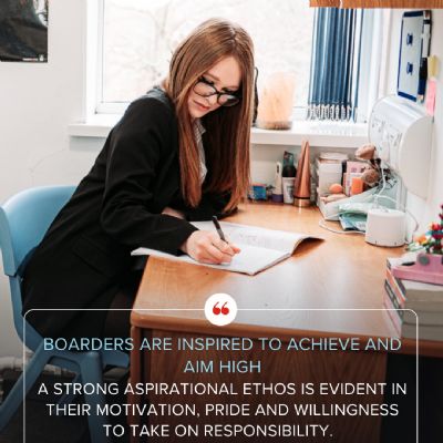 Boarders are inspired to achieve and aim high