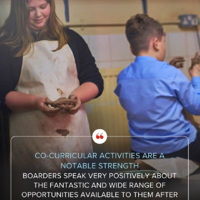 Co-curricular activities are a notable strength