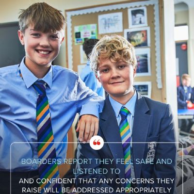 Boarders report they feel safe and listened to