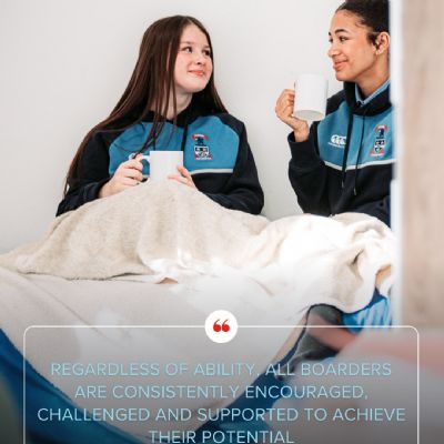 Regardless of ability, all boarders are consistently encouraged, challenged and supported to achieve their potential